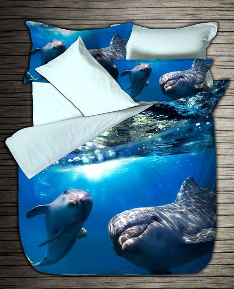 Комплект постельного белья Бамбук 3D Digital VS Dolphin арт.14