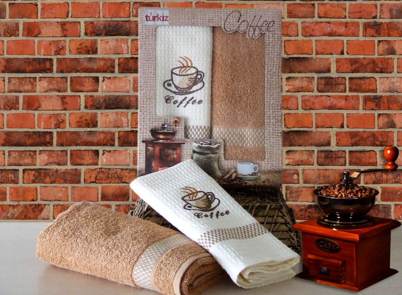 Набор кухонных полотенец Turkiz "Cappccino" арт.09