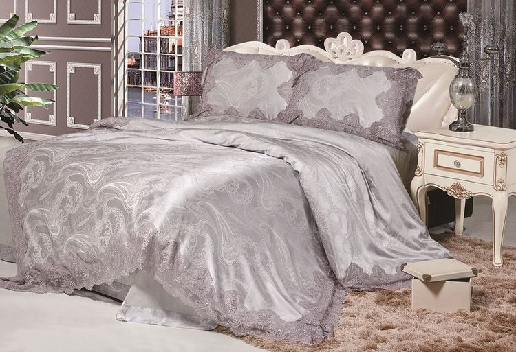 Комплект постельного белья Bluemarina с кружевом TJ0600-16